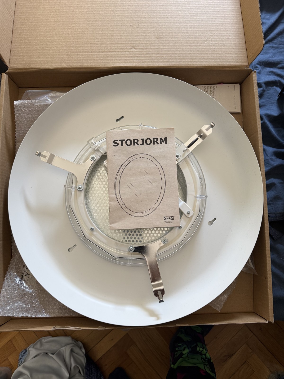 IKEA STORJORM mirror with LED lighting, new